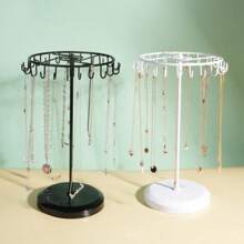 1pc Simple Rotating Iron Jewelry Rack - Necklace Display Rack 2.9K+ Sold Provided By Valentine Day