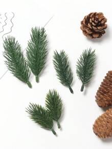 10/20 pièces Branches de pin artificielles - Décorations de Noël festives - Verdure luxuriante pour couronnes, guirlandes et décoration d'intérieur - Aiguilles de pin réalistes ajoutent du charme à Noël et aux jardins - Convient pour une utilisation intérieure/extérieure, plantes artificielles