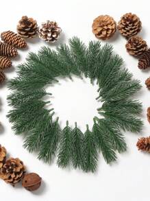 10/20 pièces Branches de pin artificielles - Décorations de Noël festives - Verdure luxuriante pour couronnes, guirlandes et décoration d'intérieur - Aiguilles de pin réalistes ajoutent du charme à Noël et aux jardins - Convient pour une utilisation intérieure/extérieure, plantes artificielles