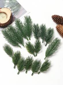 10/20 pièces Branches de pin artificielles - Décorations de Noël festives - Verdure luxuriante pour couronnes, guirlandes et décoration d'intérieur - Aiguilles de pin réalistes ajoutent du charme à Noël et aux jardins - Convient pour une utilisation intérieure/extérieure, plantes artificielles