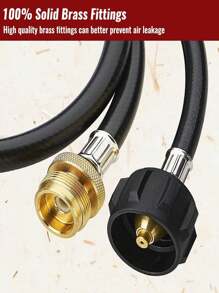 6 Feet Propane Adapter Hose, 1lb To 20lb Adapter Converts 1lb Appliances To 5-40lb Tanks, Gas Hose For Weber Q, Coleman Grill, Buddy Heaters And More