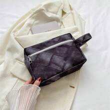 Un sac de maquillage portable haute gamme de grande capacité, sac de rangement imperméable pour cosmétiques