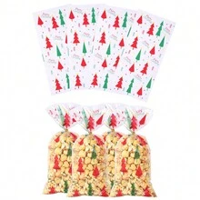 50 Cái/gói Giáng Sinh Mới Ăn Nhẹ Kẹo Bao Bì Túi Ngày Lễ Đảng Ủng Hộ Quà Tặng OPP Túi Dẹt Giáng Sinh Giáng Sinh Trang Trí Đồ Dùng Trang Trí Giáng Sinh Túi Giáng Sinh Quà Tặng Giáng Sinh - Nhiều màu - Xem 5