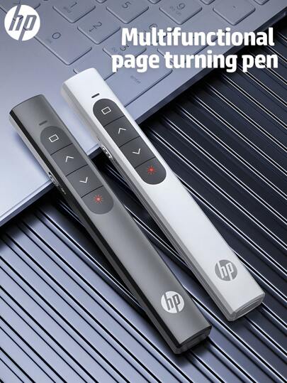 HP USB Hub Wireless Presenter Remote Control, Presentation Clicker With Hyperlink And Volume Remote Control PowerPoint Office Presentation Clicker For Keynote/PPT//PC/Laptop,Free Storage Bag