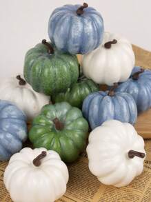 3 sztuki/zestaw 8 cm piankowe dekoracje dyniowe, różne rozmiary i matowe kolory, odpowiednie do fotografii, rekwizyty sceniczne, dekoracje na Halloween