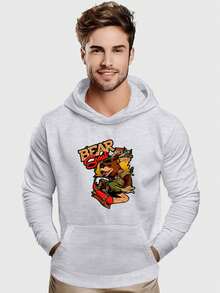 Men Sweatshirts - 淺灰色 - 查看 1