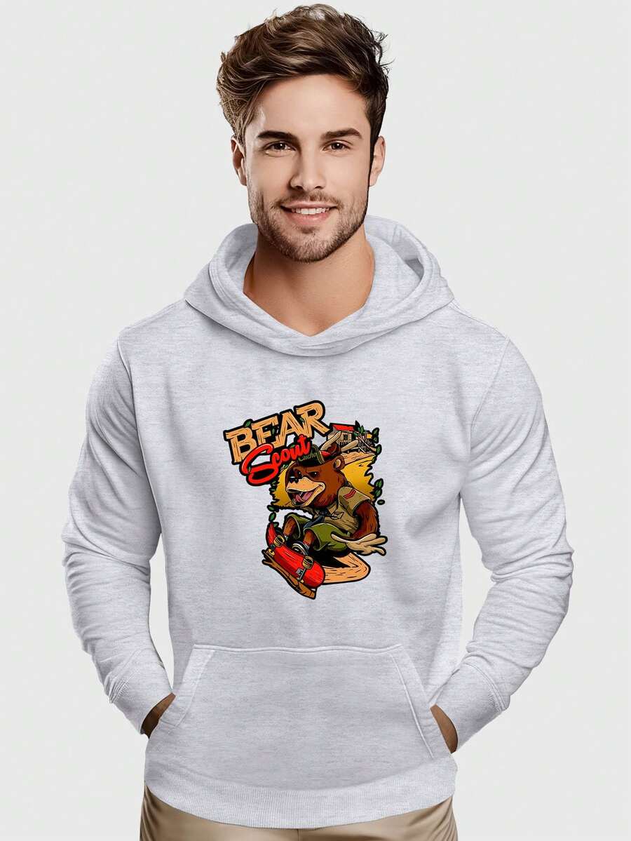 Men Sweatshirts - 淺灰色 - 查看 1