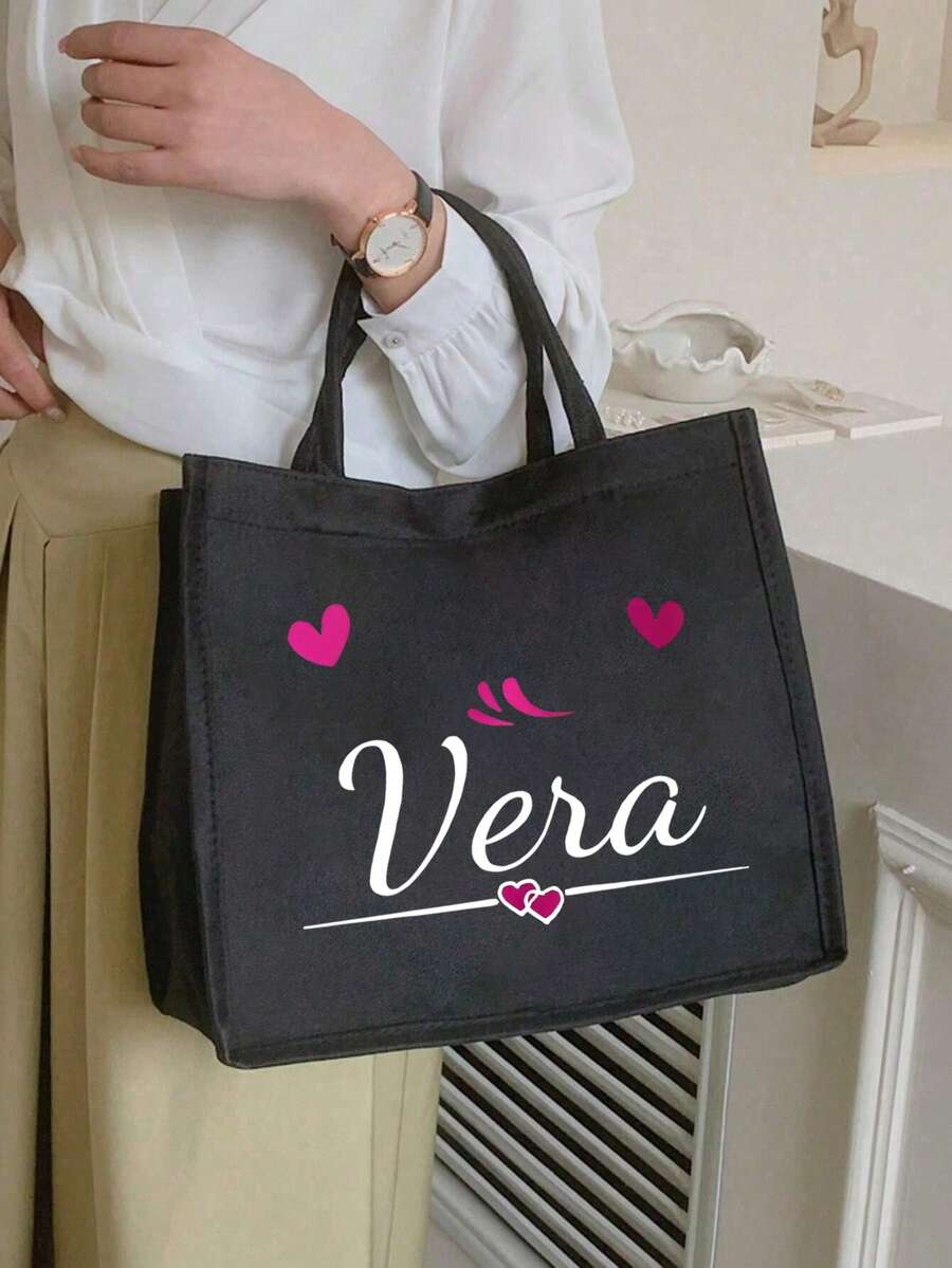 1 Túi Tote Vải Linen Tùy Chỉnh Theo Thiết Kế Của Riêng Bạn, Túi Xách Tay Vải Linen Cá Nhân Hóa Dành Cho Nữ, Thiết Kế Độc Đáo (Ảnh, Phong Cảnh, Hình Minh Họa), Có Thể Gấp Gọn, Dung Tích Lớn, Nhẹ, Thời Trang, Túi Tote/Túi Đeo Vai/Túi Mua Sắm Thông Thường Cá Nhân Hóa, Túi Quà Tặng Cổ Điển Chữ Cái Đầu, Cá Nhân Hóa Cho Đám Cưới, Sinh Nhật, Đi Biển, Ngày Lễ - Nhiều màu - Xem 1