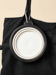 便携式户外宠物折叠碗狗食碗伸缩饮水碗猫狗用塑料狗食具旅行狗狗食盆 - 彩色 - 查看 5