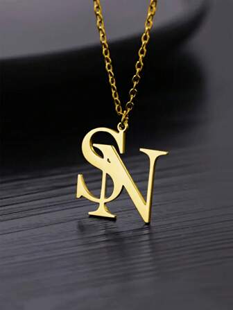 A Niche Custom English Name Necklace, Exquisite Layering Design, Classic And Timeless, Jewelry For Parties, Banquets, Weddings, Beach Vacations, Minimalist Elegant Style, Neutral Style Birthday Accessories, Fashionable Christmas Gifts Simple And Classic, Suitable For Daily Wear And Gift Giving, Mother's Day Jewelry, Suitable For All Seasons Gold, Rose Gold Stylish