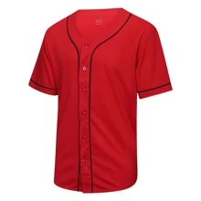 Boyfriend Style Men's Classic Solid Color Baseball Jersey Plain Casual Button-Up Shirt Short Sleeve Sports Baseball Uniform Suitable For Party Gifts Game Or Everyday Wear