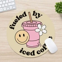 带防滑橡胶底座的小型鼠标垫，适用于台式机、无线电脑鼠标、办公室、笔记本电脑、家庭办公室装饰的趣味鼠标垫，适合女性和女孩的可爱办公用品礼物 - 彩色 - 查看 2