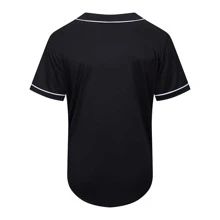 Boyfriend Style Men's Classic Solid Color Baseball Jersey Plain Casual Button-Up Shirt Short Sleeve Sports Baseball Uniform Suitable For Party Gifts Game Or Everyday Wear