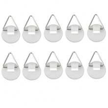 10Pcs Invisible Adhesive Plate Hanger Vertical Plate Holders For The Wall Hooks Decorative Plates Wall Holders For Display