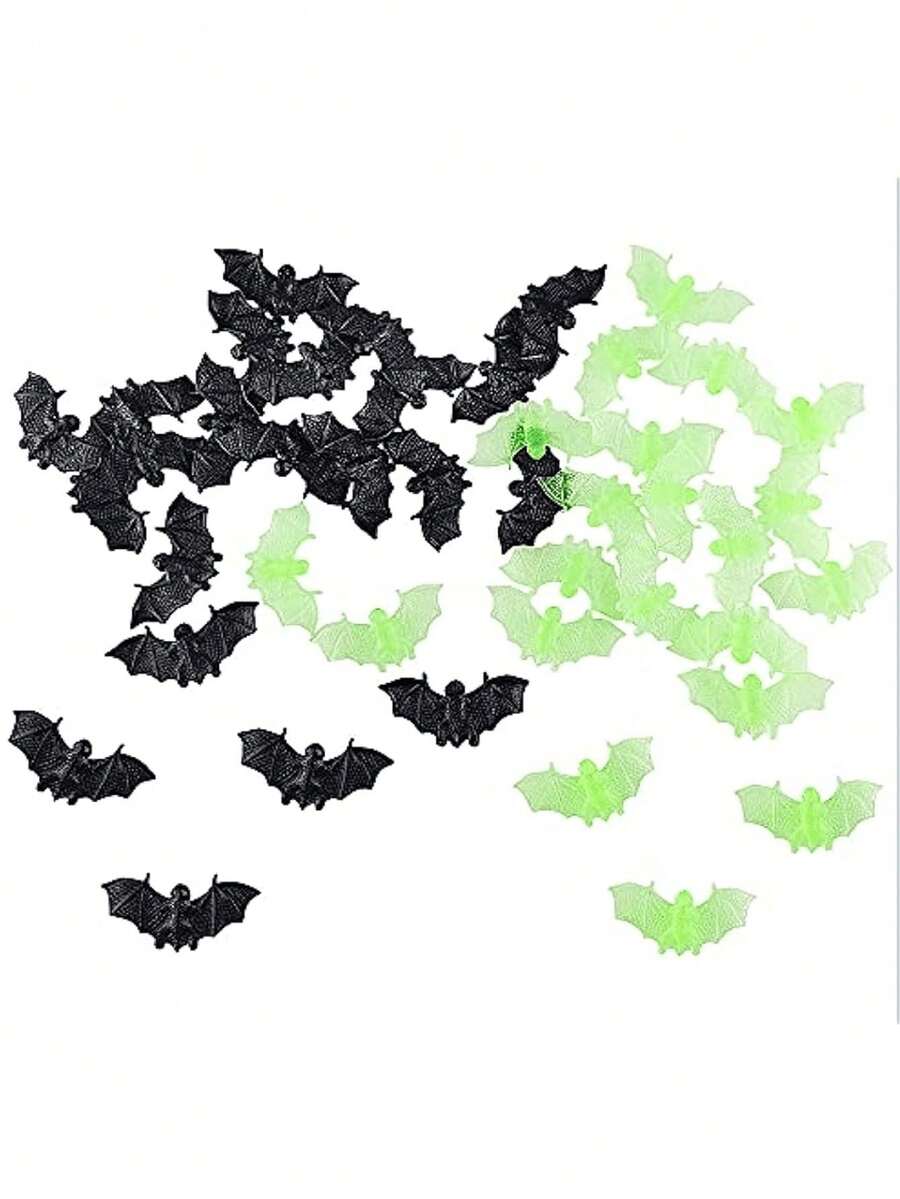30 chiếc đồ trang trí Halloween mô phỏng dơi bằng nhựa giả dơi Halloween đồ chơi dơi nhỏ phụ kiện mô phỏng dơi tiệc Halloween, đồ trang trí Giáng sinh - Nhiều màu - Xem 1