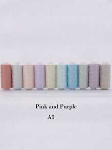 Thread For Sewing Polyester All-Purpose Sewing Threads 10 Colors 400Yards Sewing Thread Machine And Hand Stitching Dark Blue, Light Blue, Navy Blue(Various Options) - Multicolor - View 16