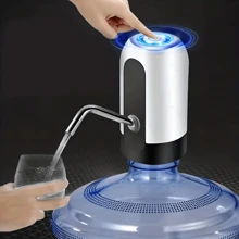 1pc Electric Water Bottle Dispenser, USB Rechargeable Automatic Water Pump, Fits 3-5 Gallon Water Bottles, Portable Drinking Bottle Dispenser For Home, Camping, Office Use