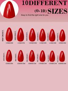 120 片中号杏仁红色亚克力纯色纯抛光按压假指甲亚克力指甲裸色杏仁色指甲套装礼物创意女士和女孩专属礼物美甲用品指甲