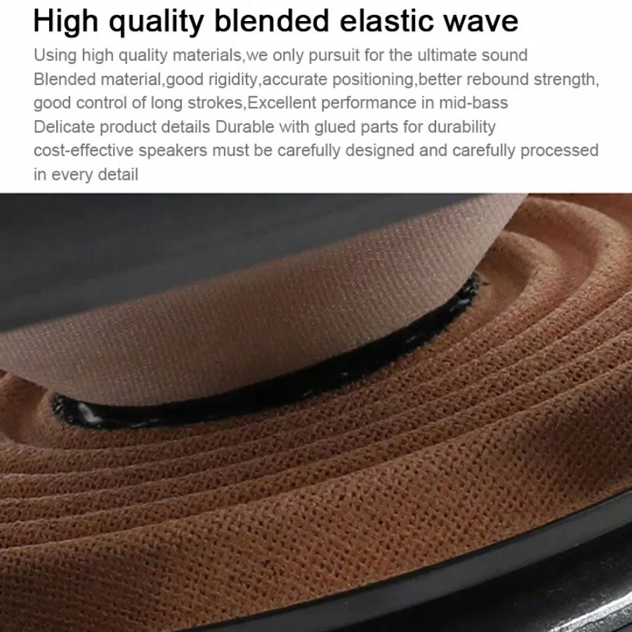 2pcs 6.5 Inch 90W Full Range Frequency Car Audio Speaker Heavy MidBass