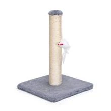 25*35cm Grey Vertical Cat Climbing Tower With Cat Toys, Easy Assembly, Pillar Cat Tree, Year-Round Use