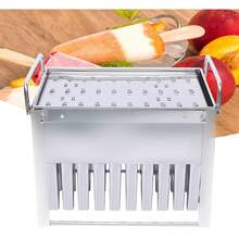 CNCEST Stainless Steel Popsicle Molds 30PCS Commercial Popsicle Molds Stainless Steel Popsicle Moulds Reusable DIY Ice Pop Molds Fast Freezing Ice Lolly Popsicle Maker Molds With Sticks And Brush - Silver - View 2