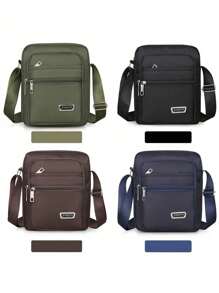 1pc Chic Waterproof Multi-Layer Commuter Crossbody Bag – Lightweight, Large Capacity With Tassel, Adjustable Strap & Studded Details For Everyday Use(Logo Letters Random) Sling Bag - Multicolor - View 2