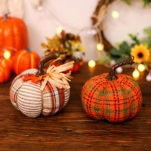 1 pièce de nouvelle décoration de citrouille en tissu pour la fête des récoltes, citrouille orange surdimensionnée avec poignée, décoration de fête de Thanksgiving, convient pour la décoration de la maison, la décoration de scène, la décoration de fête, la décoration de style fermier, la décoration de restaurant, Noël
