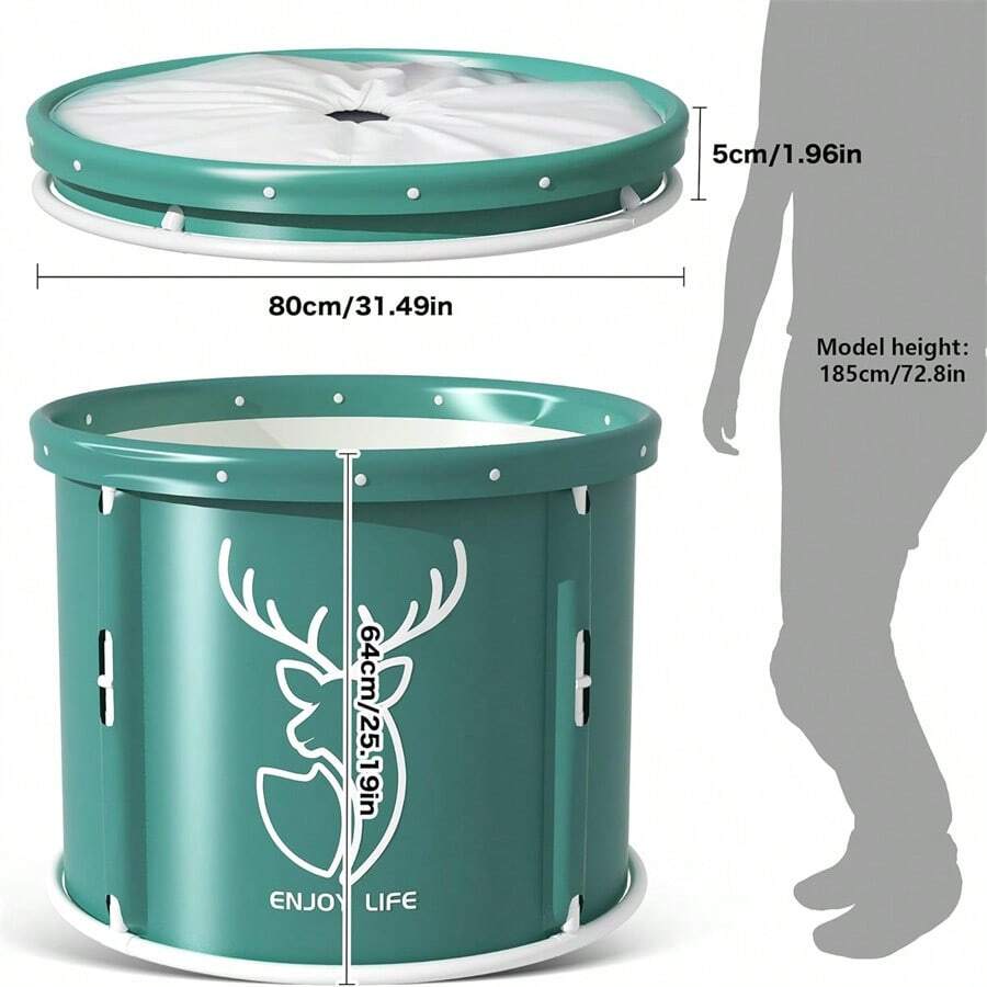 Portable Foldable Bathtub For Adults, Soaking Bathtub For Cold Water