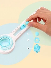 1 chiếc dao cắt giấy tròn xoay 360 độ thủ công, dụng cụ cắt giấy xoay tay, đường kính cắt tròn từ 3,14 inch đến 12,59 inch. - Nhiều màu - Xem 8