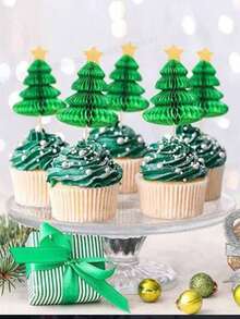 Thẻ trang trí bánh Giáng sinh, Thẻ trái cây tráng miệng nướng bữa tiệc Giáng sinh, Plug-in cây thông Noel Trang trí Giáng sinh Đồ trang trí Giáng sinh Quà tặng Giáng sinh - Nhiều màu - Xem 2