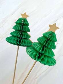 Thẻ trang trí bánh Giáng sinh, Thẻ trái cây tráng miệng nướng bữa tiệc Giáng sinh, Plug-in cây thông Noel Trang trí Giáng sinh Đồ trang trí Giáng sinh Quà tặng Giáng sinh - Nhiều màu - Xem 4