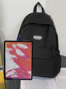 Fashion Solid Color Backpack Wholesale, Stylish Korean Version Casual Bookbag For College Girls, Large Capacity Backpack