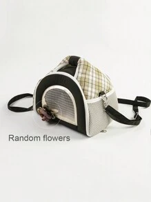 1pc Foldable Breathable Fabric Guinea Pig Carrier Bag, Portable For Small Pets Travel All Season - Multicolor - View 15