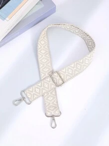 Canvas Tote Bag Adjustable Wide Replacement Shoulder Strap, Quilted Pattern - Multicolor - View 1