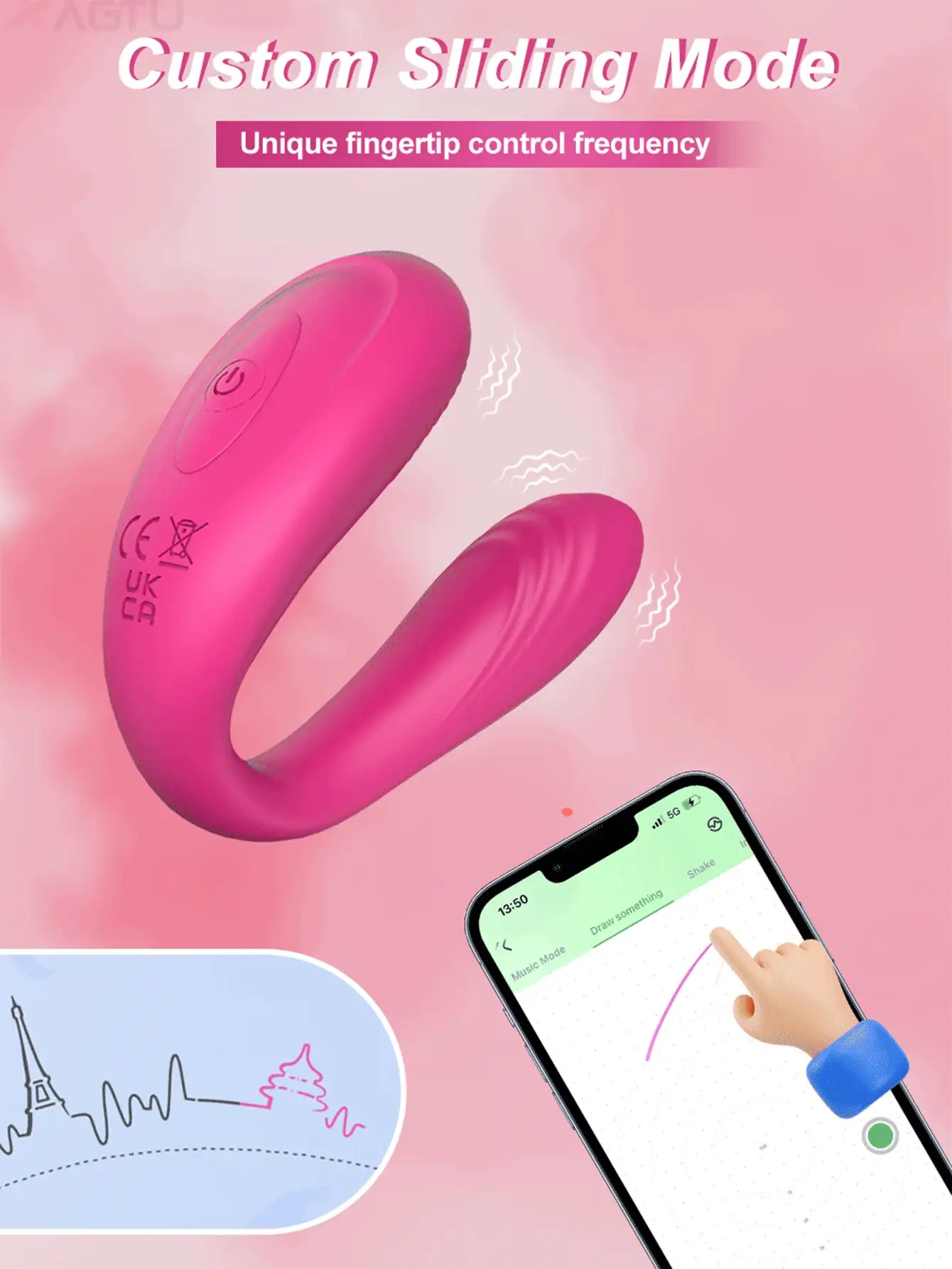 Estimulador clitoriano portátil, vibrador G-spot, juguete sexual para adultos con control remoto para parejas, bragas vibradoras potentes, estimulador de adulto vibrador flexible con 9 modos de vibración