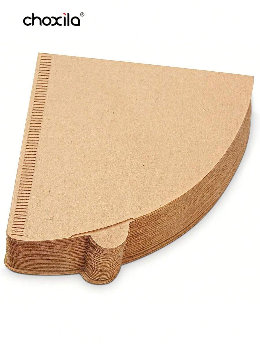 choxila 40pcs/100pcs/200pcs Coffee Filter, V-Shaped Coffee Filter Paper, Unbleached Natural Paper Filter, Disposable Coffee Tea Filters For Pour Over And Drip Coffee Maker Back To School