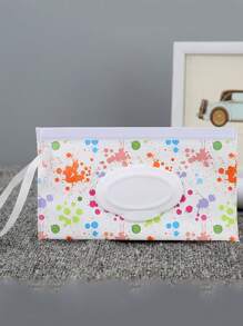 Portable Wet Wipes Clutch Carrying Bag Travel Tissue Holder Wet Wipes Storage Bag Teen Wet Paper Tissue Container Reusable Wet Wipe Bag For Travel Light Weight Wet Tissue Dispenser Bathroom Tissue HolderHome Essential - Multicolor - View 1