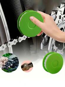 1pc Bicycle/Bike Chain Oil Lubricator, Portable Chain Lubricant Roller Cleaner Lubricant Device ,Keep Your Bike Chain From Rusting - Multicolor - View 2