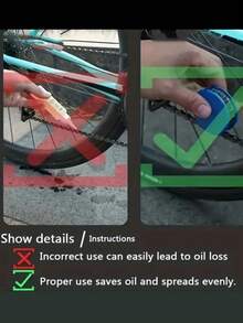 1pc Bicycle/Bike Chain Oil Lubricator, Portable Chain Lubricant Roller Cleaner Lubricant Device ,Keep Your Bike Chain From Rusting - Multicolor - View 4