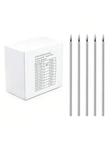 CIZME 5/25pcs Sterile Puncture Needles Piercing Needles, 12G/14G/16G/18G/ 20G Disposable Sterile Stainless Steel Hollow Piercing Needles For Ear Nose Septum Belly Tongue Eyebrow Nipple Lip Piercing - Sterile Puncture Needle - View 8