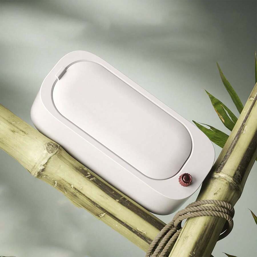 Multipurpose Fully Automatic Eyewear Cleaner Home Use Jewelry Denture Invisible Contact Lens Washer (S800) - White - View 1