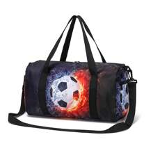 Bolsa de lona tipo bolso de gimnasio con diseño de dinosaurio para niños y niñas, ideal para bolsa de viaje, pernoctación, gimnasio, danza o como regalo