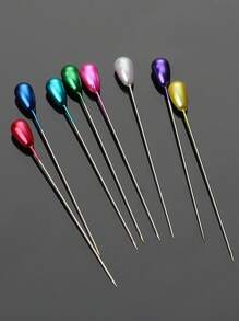 TRIXY 50Pcs/Box Long Hijab Pins, Assorted Colors For Headscarf Fixing Head Scarf Pins Scarf Buckle Women Brooch