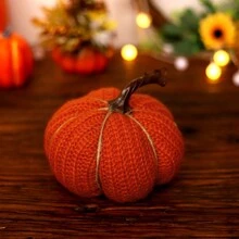 1 pièce de nouvelle décoration de citrouille en tissu pour la fête des récoltes, citrouille orange surdimensionnée avec poignée, décoration de fête de Thanksgiving, convient pour la décoration de la maison, la décoration de scène, la décoration de fête, la décoration de style fermier, la décoration de restaurant, Noël