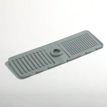 1pc Faucet Mat For Kitchen Sink, 2024 New Kitchen Sink Splash Guard Silicone Draining Mat Fast Drying Stone Sink Tray, Sink Protectors Sink Faucet Mat Splash Guard For Kitchen Bathroom Sink Area