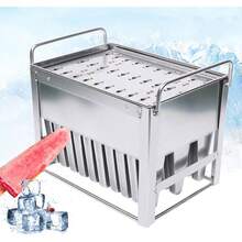 CNCEST Stainless Steel Popsicle Molds 30PCS Commercial Popsicle Molds Stainless Steel Popsicle Moulds Reusable DIY Ice Pop Molds Fast Freezing Ice Lolly Popsicle Maker Molds With Sticks And Brush - Silver - View 1