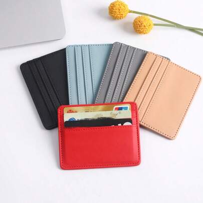 1pc/3pcs/5pcs porta-cartão de crédito, disponível em vermelho, preto, azul, cinza, cáqui