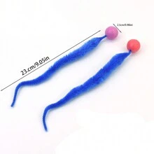 Pet Toy Rainbow Plush Worm Bouncy Ball