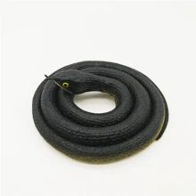 1pc Realistic Rubber Large Green Snake Toy, 80cm Soft TPR Trick Joke Snake Prop - Multicolor - View 10