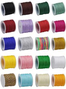 50M 0.8mm Colored Jade Thread Nylon Rope, Used For Making DIY Jewelry Beads Weaving Rope, Bracelets Decorations And Chinese Knots - Jade Line - View 2